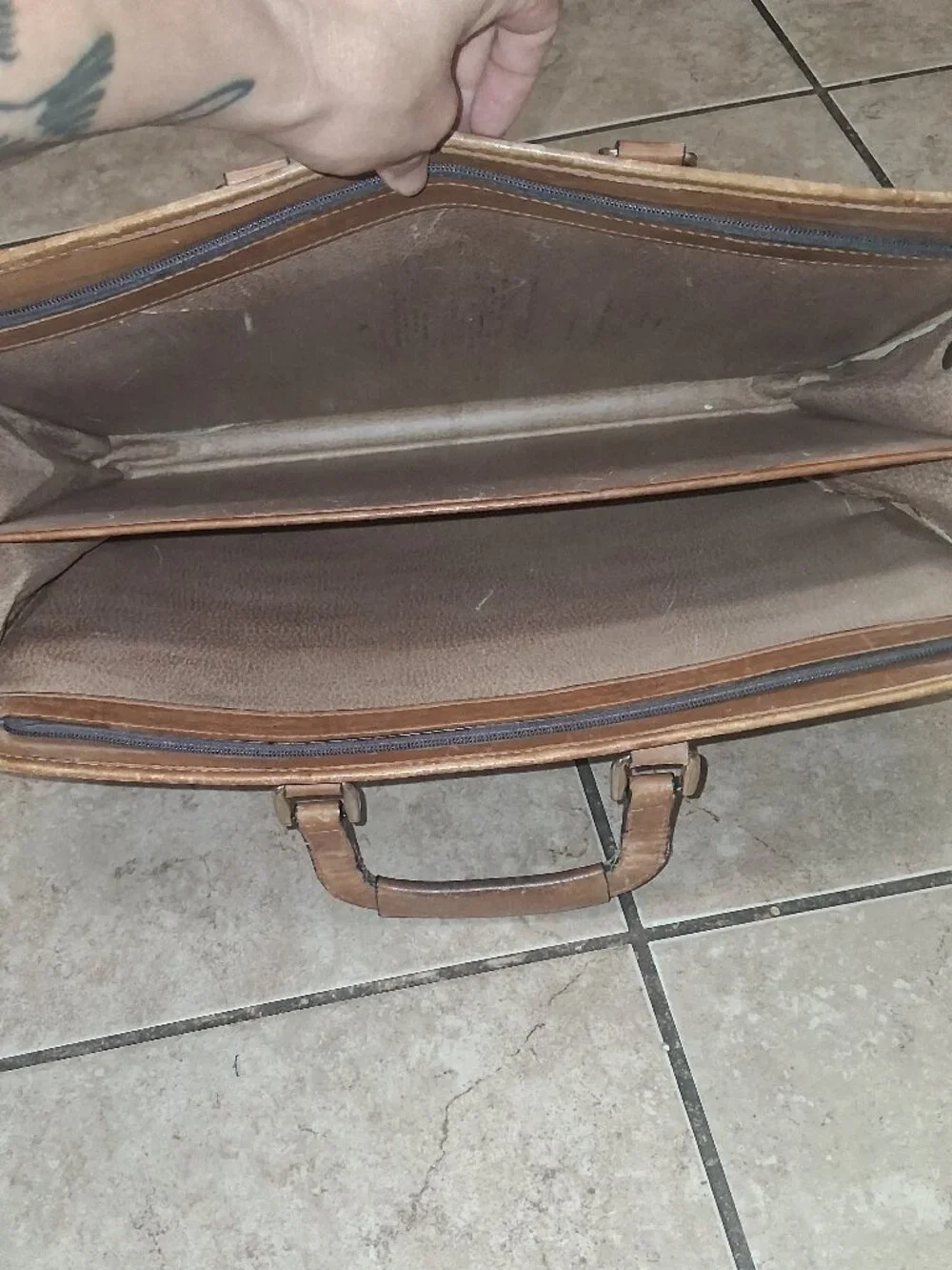 Vintage Leather Briefcase
